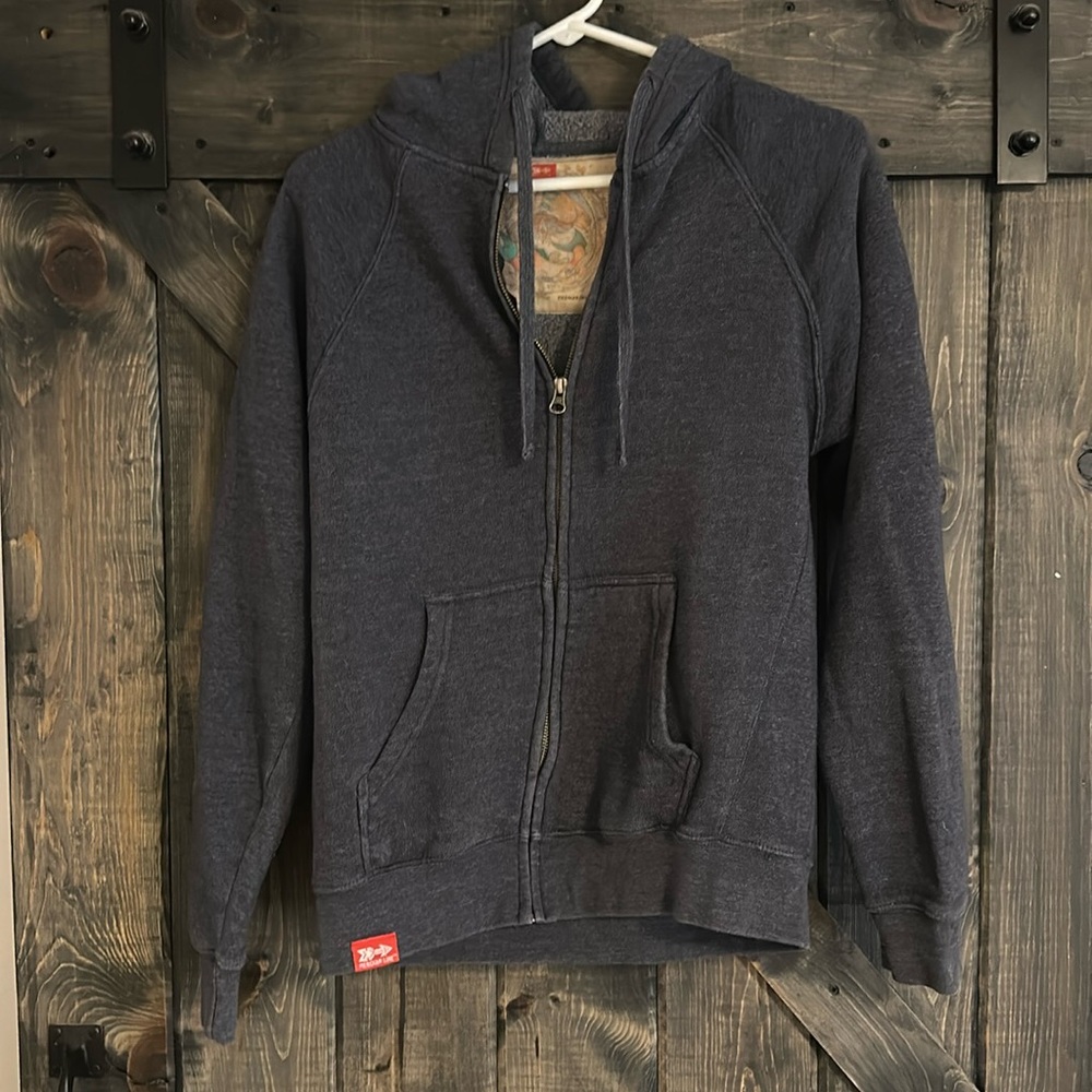 Meridian Line Navy Zip Up Jacket Size Small